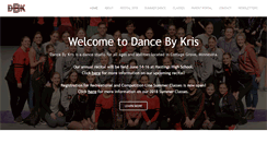 Desktop Screenshot of dancebykris.com