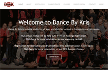 Tablet Screenshot of dancebykris.com